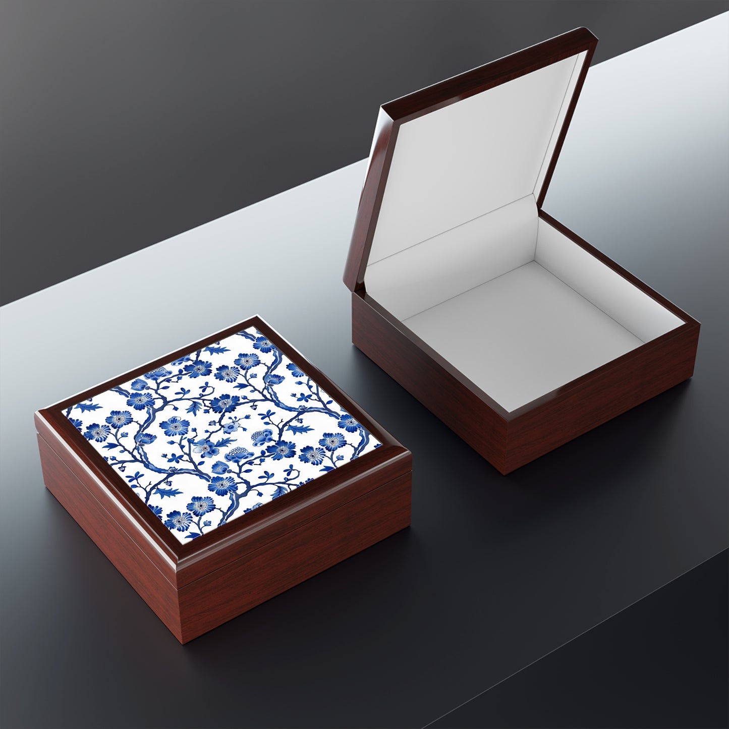 Elegant Floral Jewelry Box