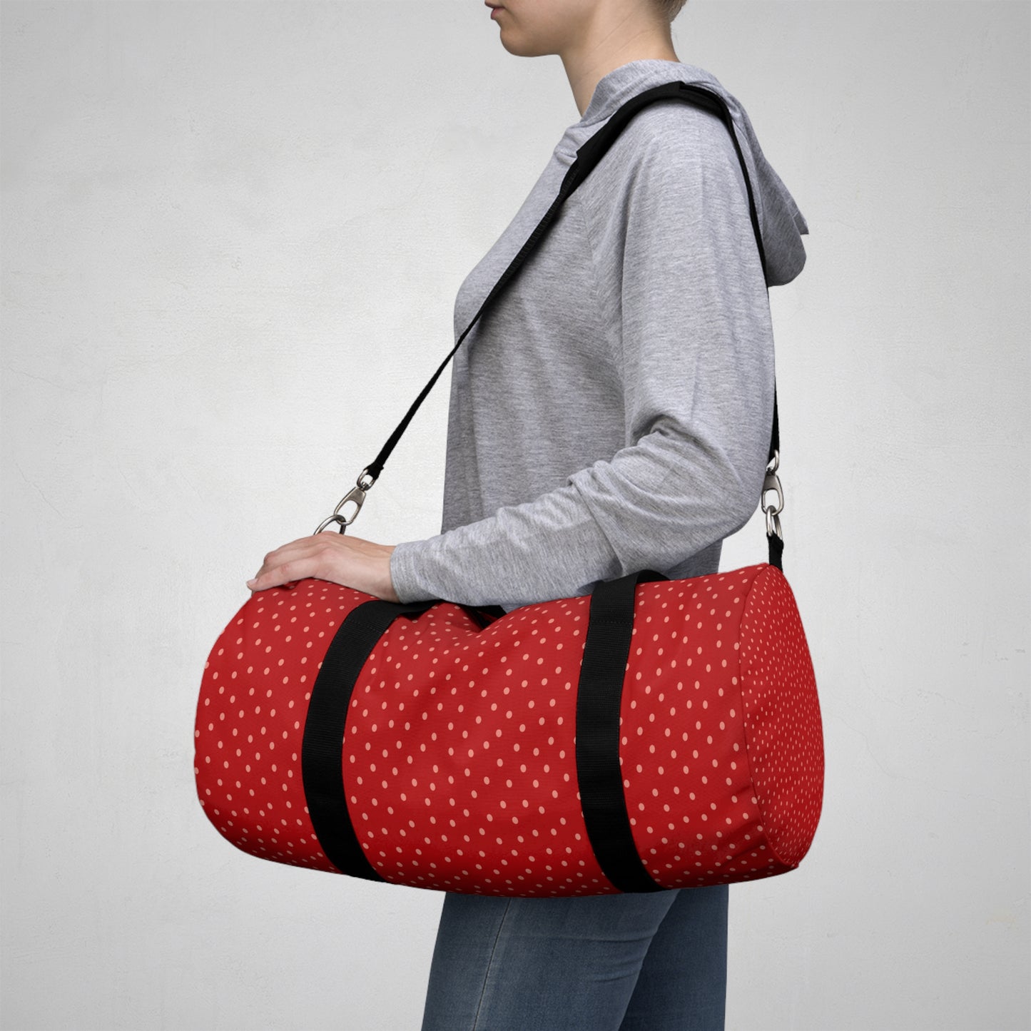 Red Polka Dot Duffel Bag