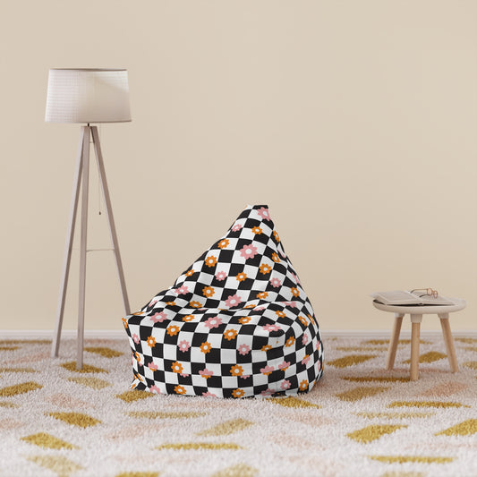Floral Print Bean Bag Chair Cover