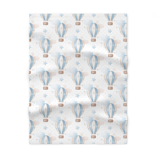Cozy Hot Air Balloon Baby Blanket