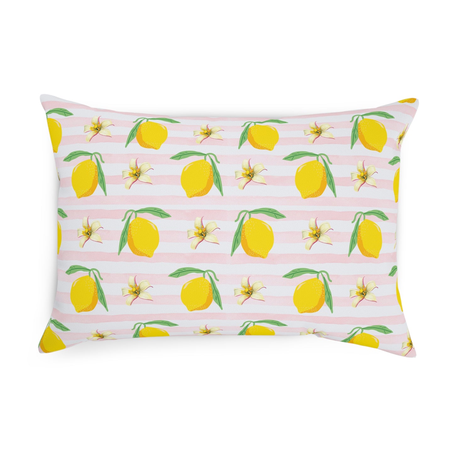 Fresh Citrus Floral Decor Cushion
