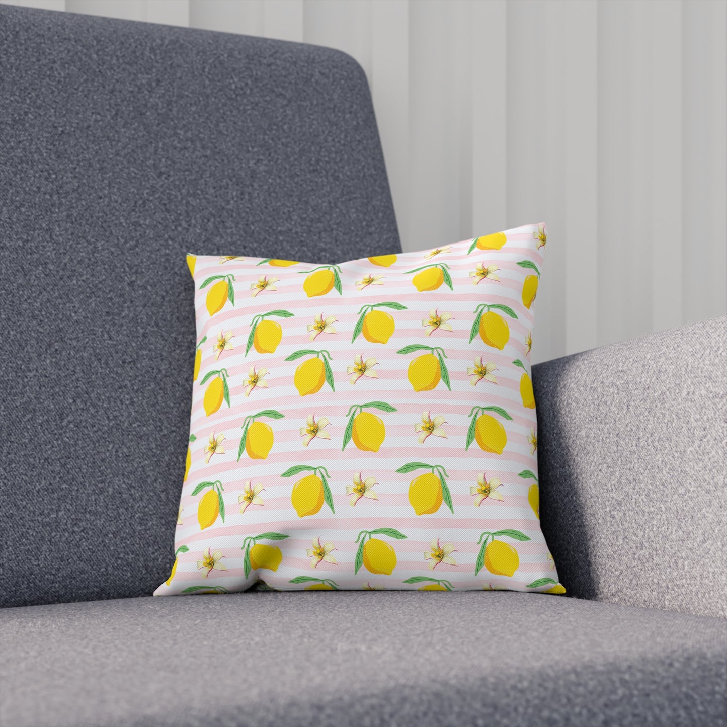 Fresh Citrus Floral Decor Cushion