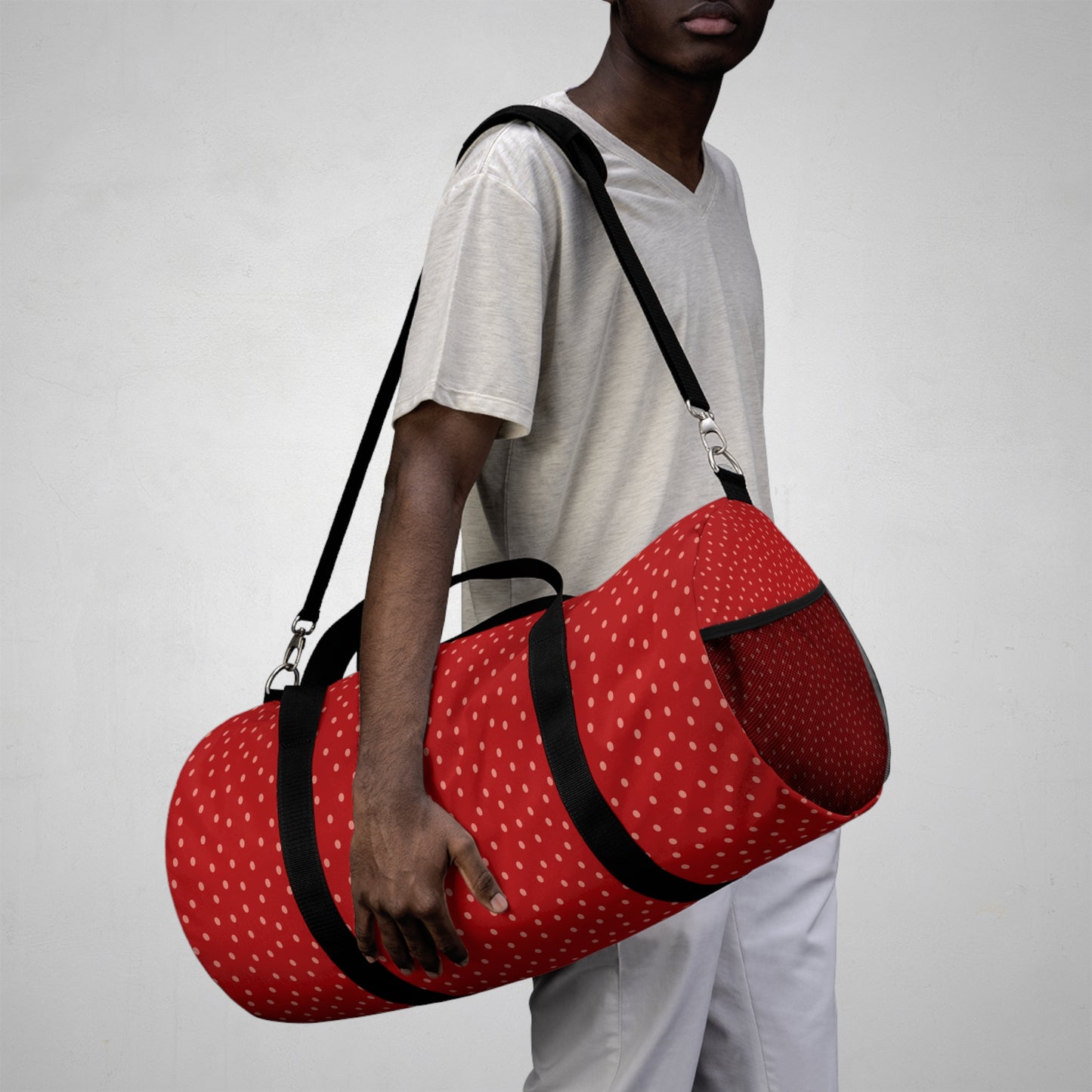 Red Polka Dot Duffel Bag