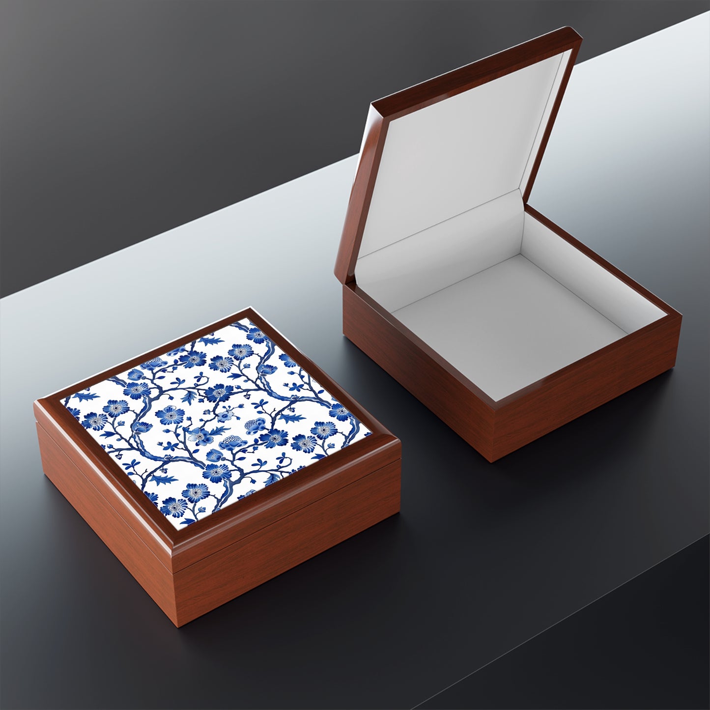 Elegant Floral Jewelry Box