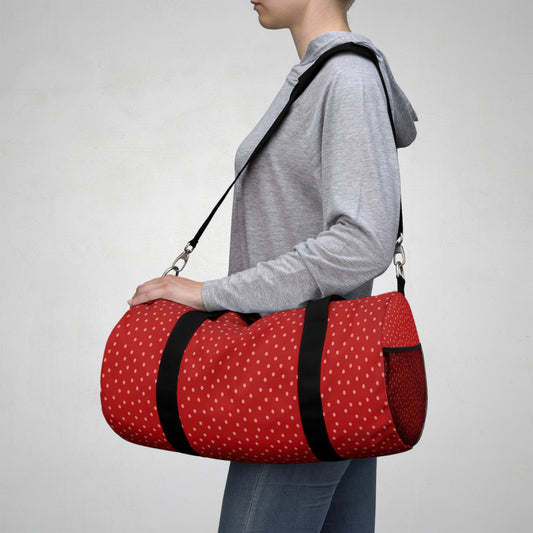 Red Polka Dot Duffel Bag