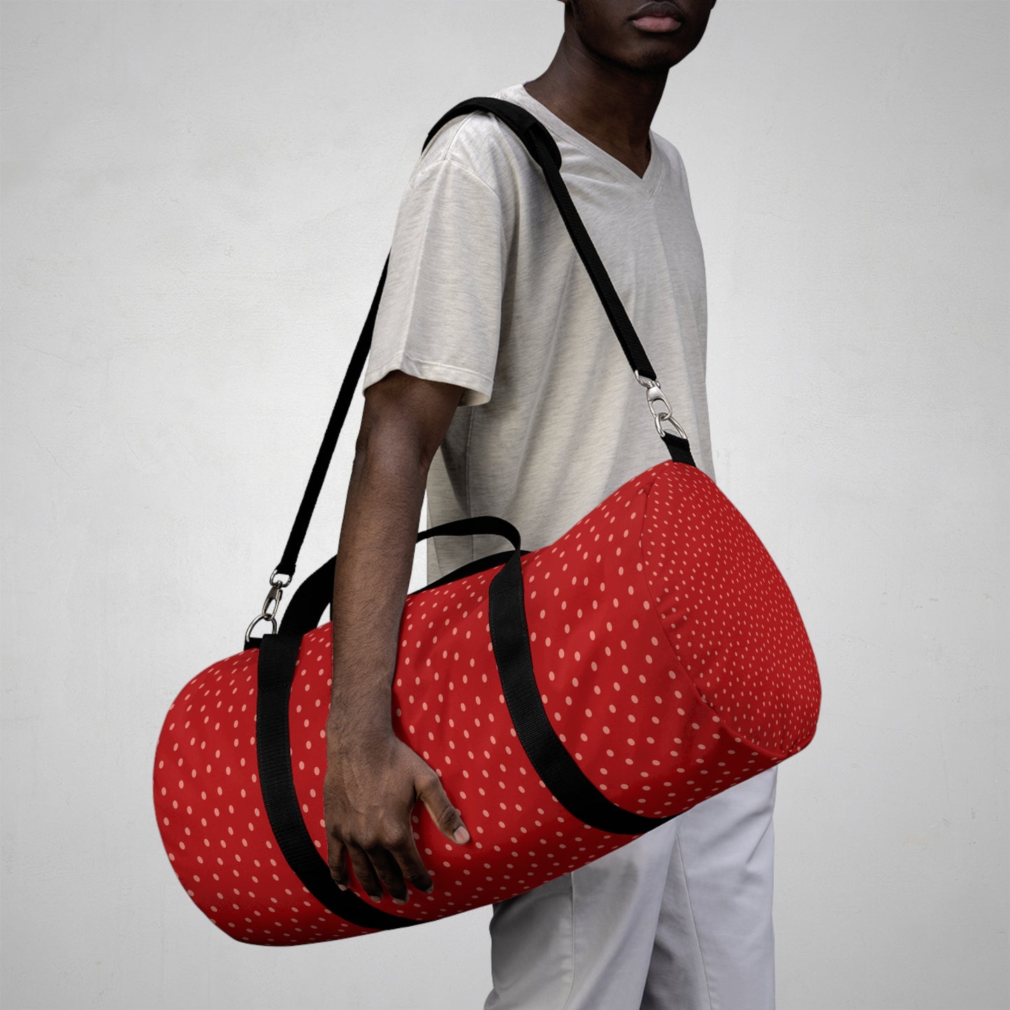 Red Polka Dot Duffel Bag