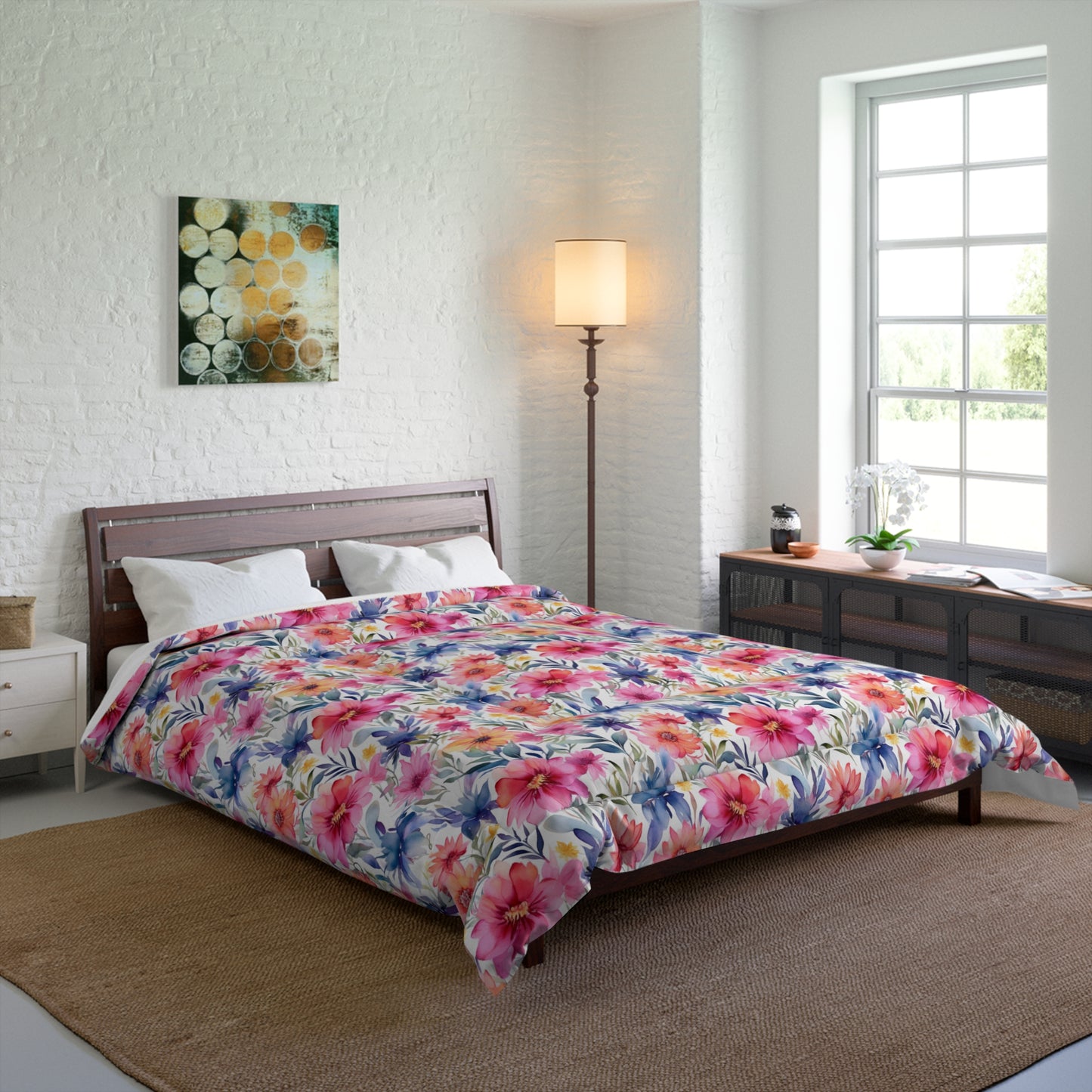 Vibrant Blossom Dream Comforter