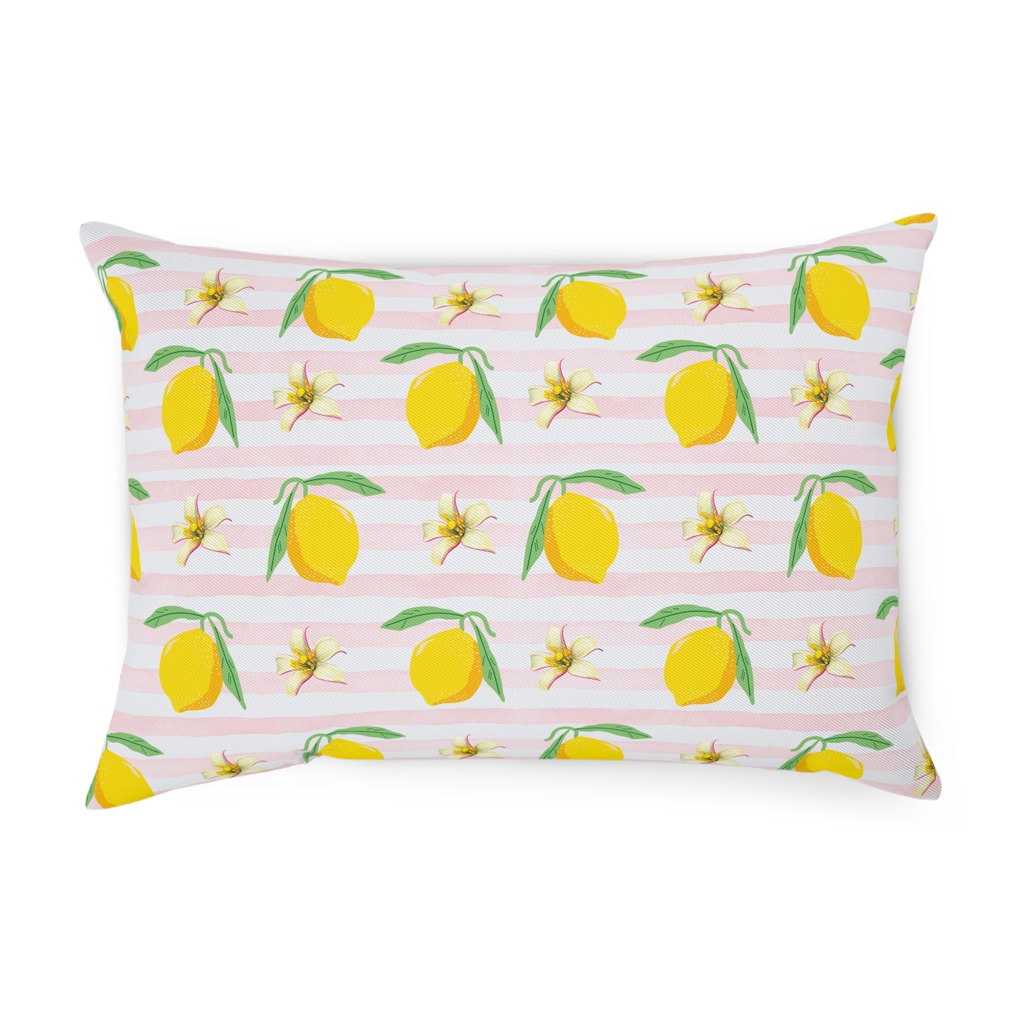 Fresh Citrus Floral Decor Cushion