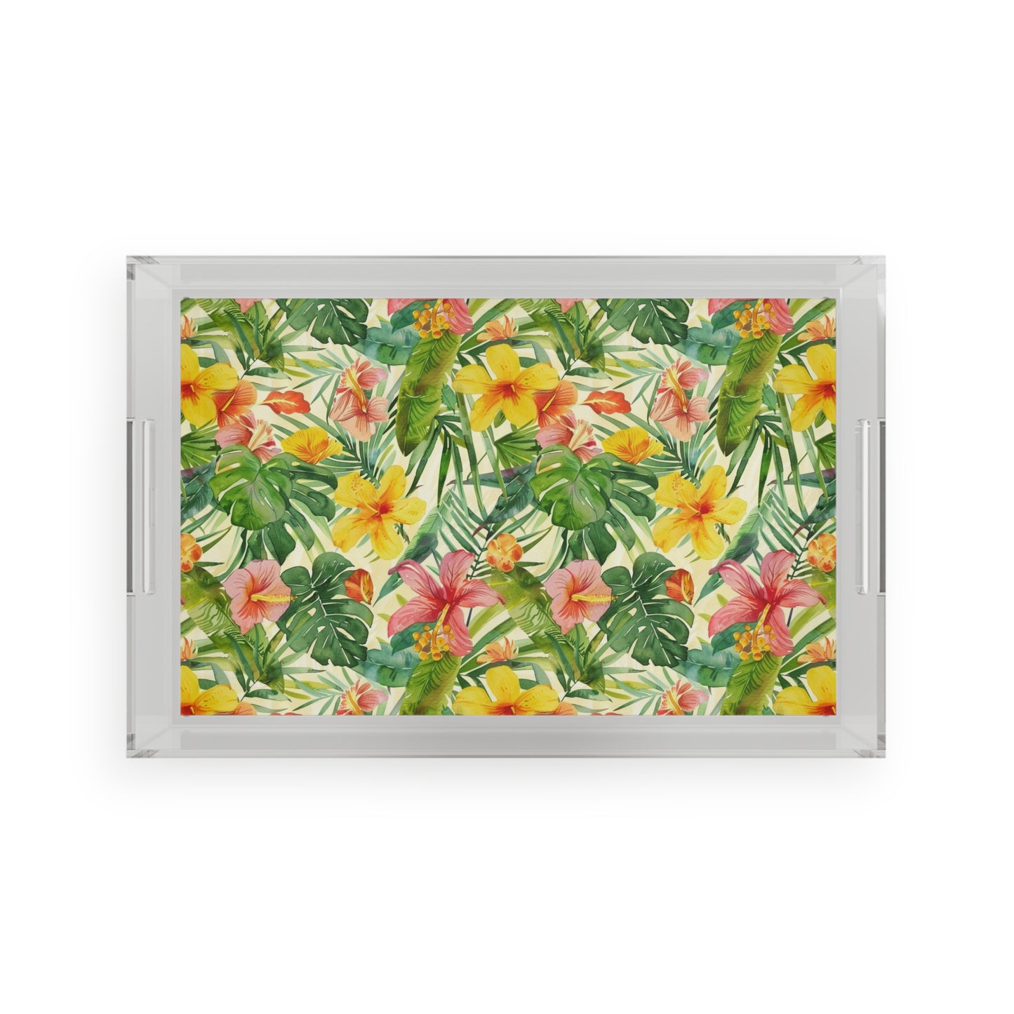 Tropical Acrylic Serving Tray