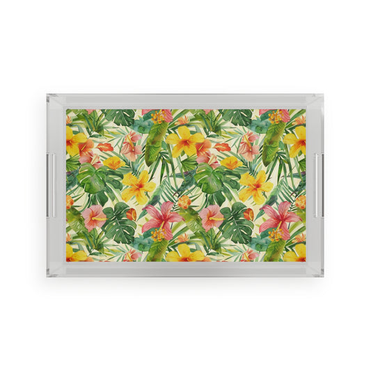 Tropical Acrylic Serving Tray