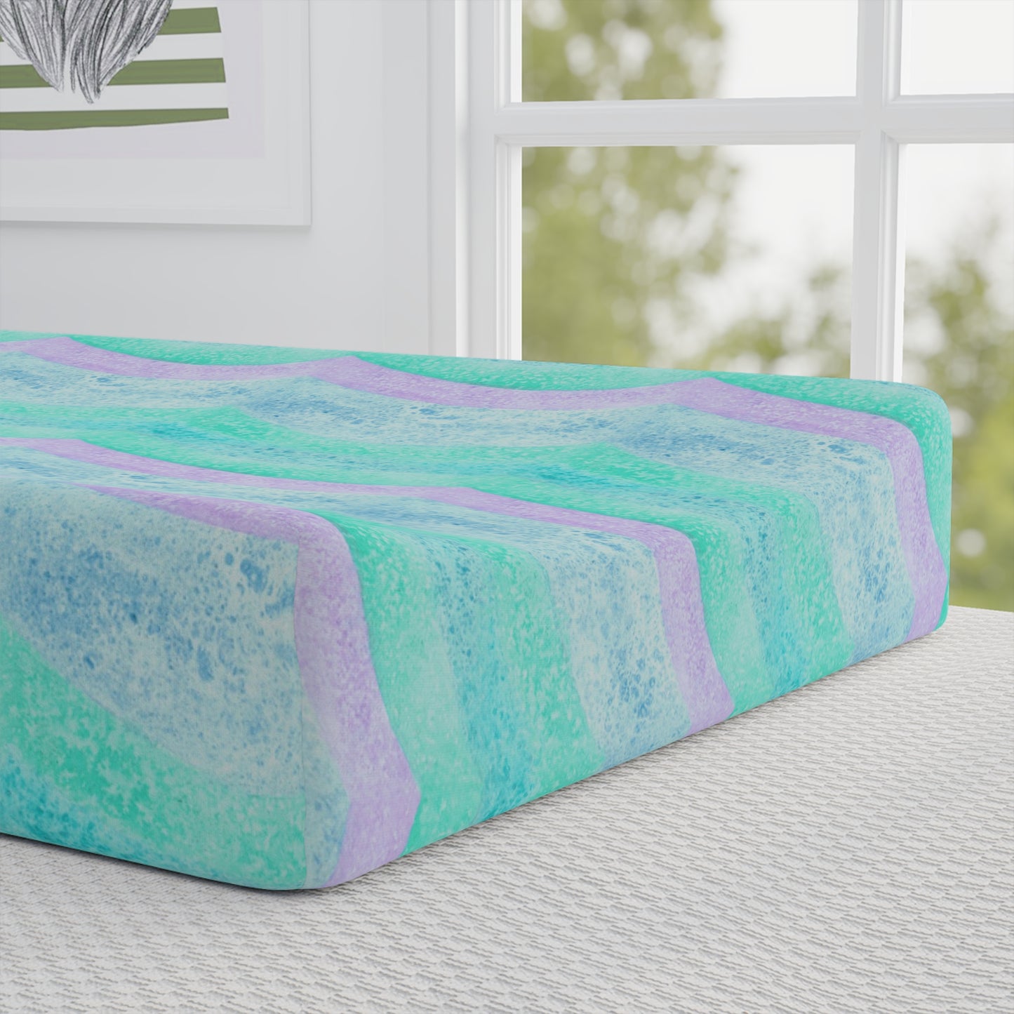 Ocean Wave Baby Changing Pad Cover
