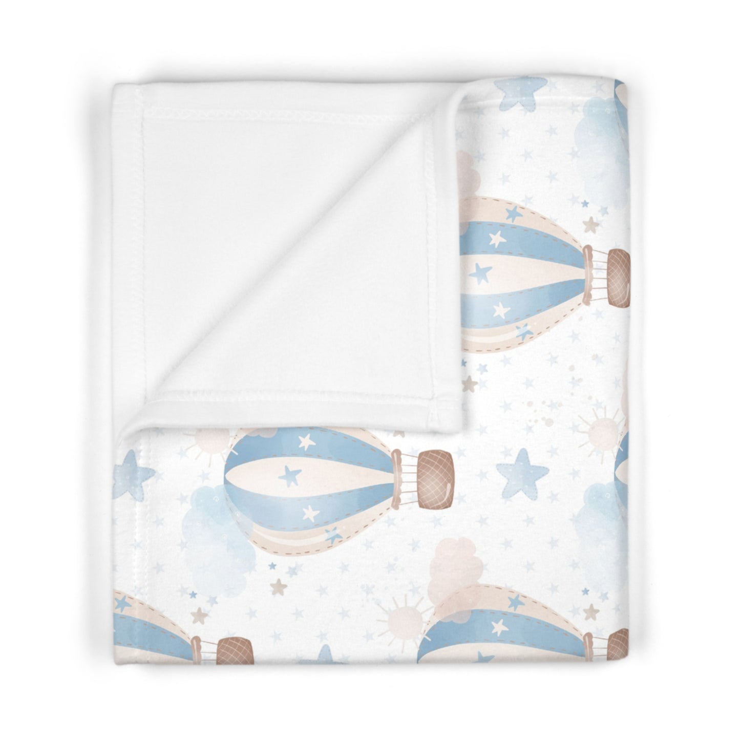 Cozy Hot Air Balloon Baby Blanket