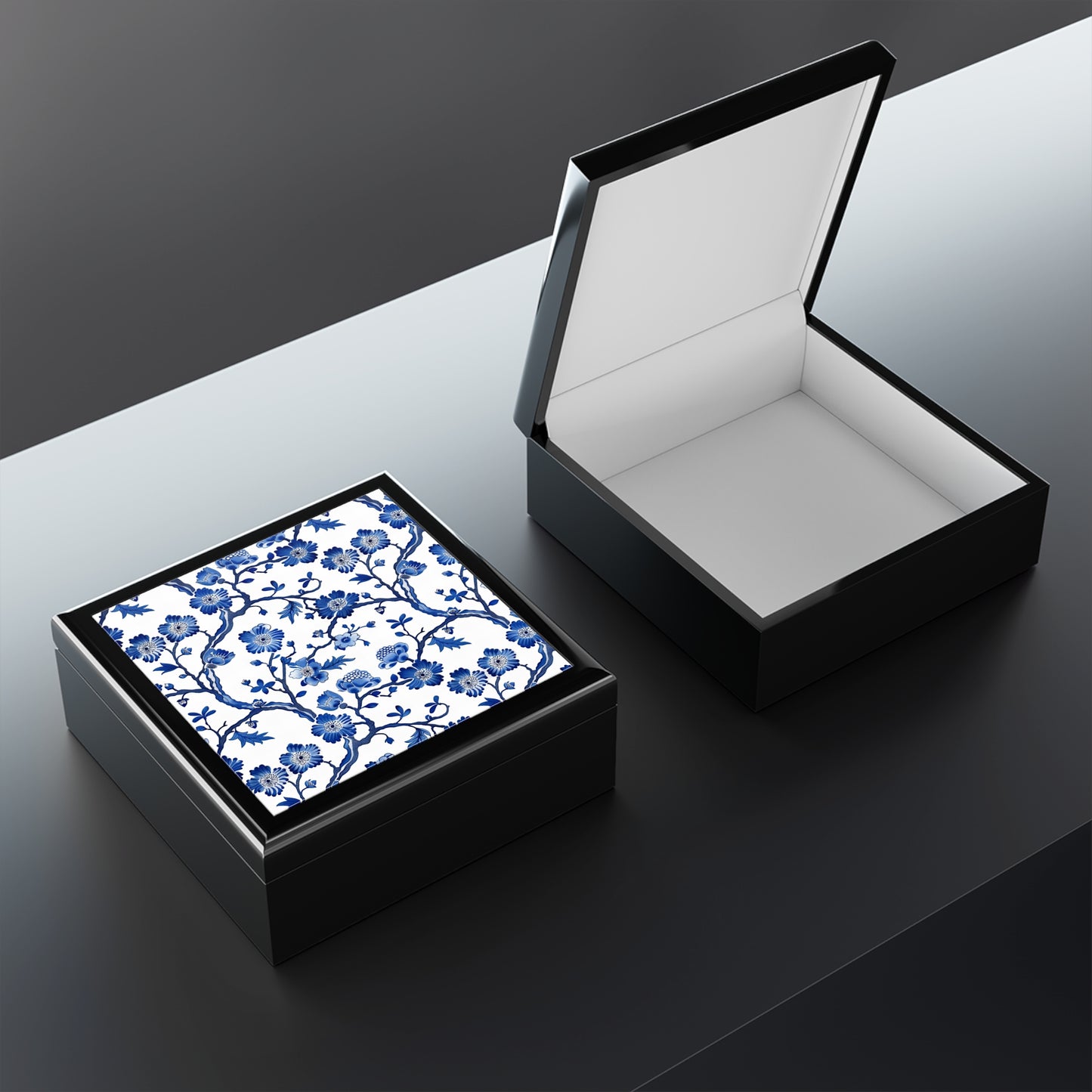 Elegant Floral Jewelry Box
